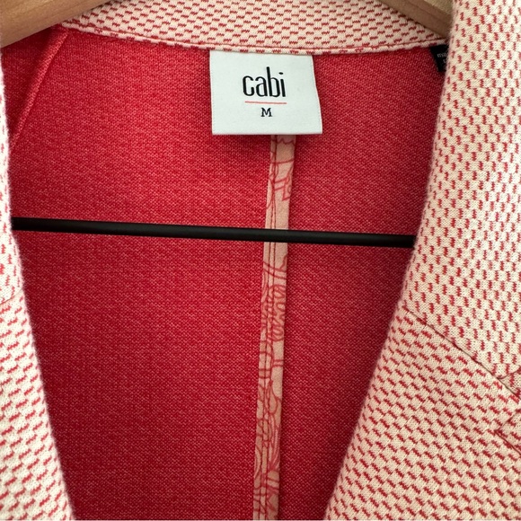 CAbi Amelia Jacket Style 5301 Size M in color Shrimp (Red/Pink) from Spring 2018 - Picture 4 of 10
